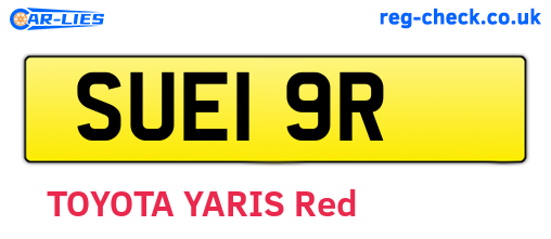 SUE19R are the vehicle registration plates.