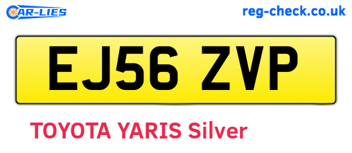 EJ56ZVP are the vehicle registration plates.