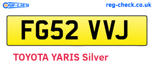 FG52VVJ are the vehicle registration plates.
