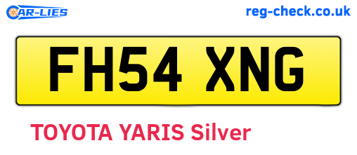 FH54XNG are the vehicle registration plates.