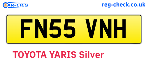 FN55VNH are the vehicle registration plates.