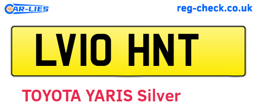 LV10HNT are the vehicle registration plates.