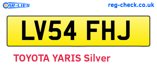 LV54FHJ are the vehicle registration plates.