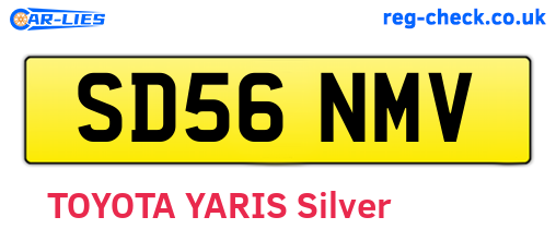 SD56NMV are the vehicle registration plates.