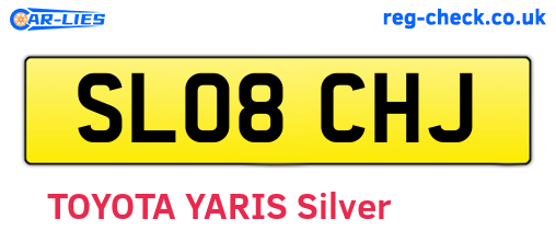 SL08CHJ are the vehicle registration plates.