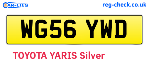 WG56YWD are the vehicle registration plates.