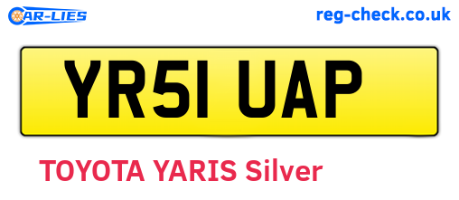YR51UAP are the vehicle registration plates.