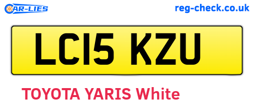 LC15KZU are the vehicle registration plates.