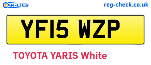 YF15WZP are the vehicle registration plates.