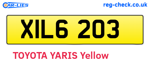 XIL6203 are the vehicle registration plates.