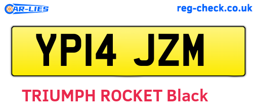 YP14JZM are the vehicle registration plates.