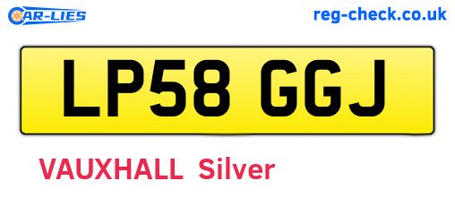 LP58GGJ are the vehicle registration plates.