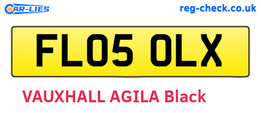 FL05OLX are the vehicle registration plates.