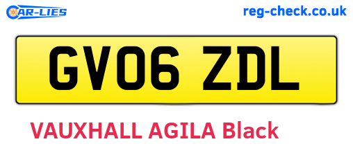 GV06ZDL are the vehicle registration plates.