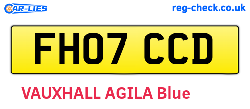 FH07CCD are the vehicle registration plates.