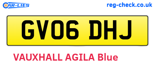 GV06DHJ are the vehicle registration plates.
