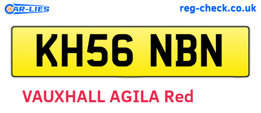 KH56NBN are the vehicle registration plates.