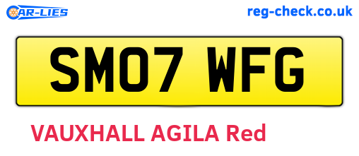SM07WFG are the vehicle registration plates.