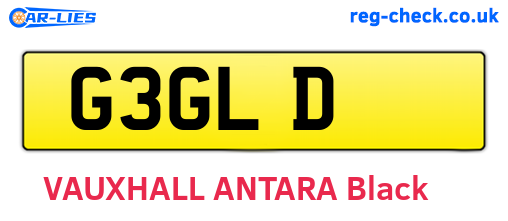 G3GLD are the vehicle registration plates.