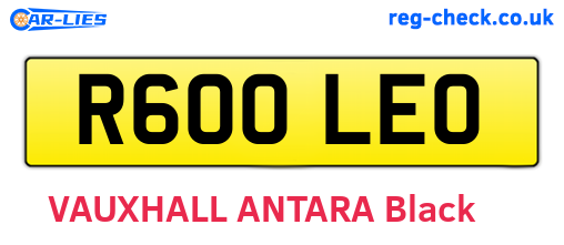 R600LEO are the vehicle registration plates.