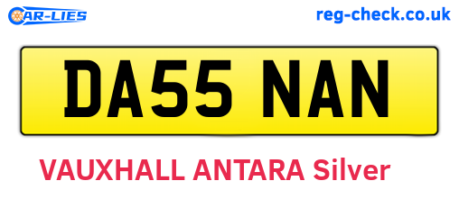 DA55NAN are the vehicle registration plates.