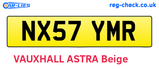 NX57YMR are the vehicle registration plates.
