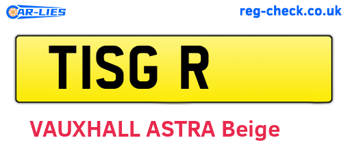 T1SGR are the vehicle registration plates.