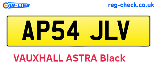 AP54JLV are the vehicle registration plates.