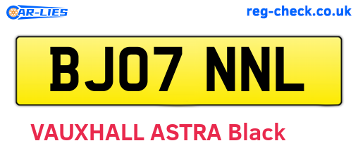 BJ07NNL are the vehicle registration plates.