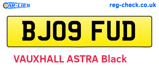 BJ09FUD are the vehicle registration plates.