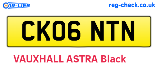CK06NTN are the vehicle registration plates.