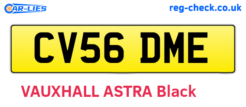 CV56DME are the vehicle registration plates.