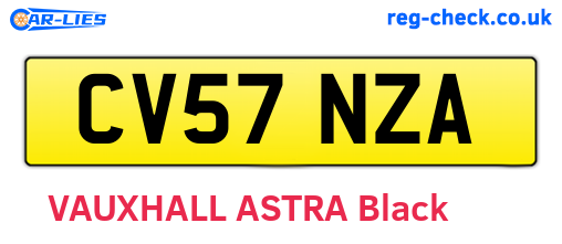 CV57NZA are the vehicle registration plates.