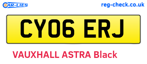 CY06ERJ are the vehicle registration plates.