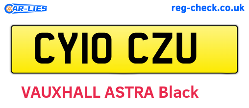 CY10CZU are the vehicle registration plates.