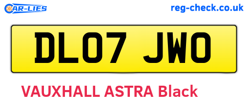 DL07JWO are the vehicle registration plates.