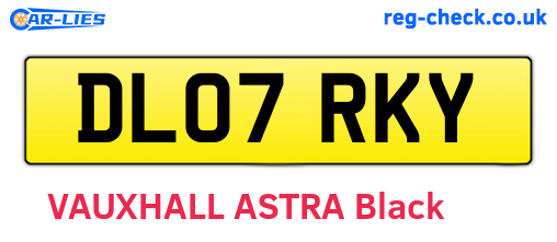 DL07RKY are the vehicle registration plates.
