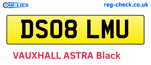 DS08LMU are the vehicle registration plates.