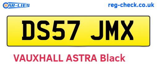 DS57JMX are the vehicle registration plates.