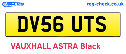 DV56UTS are the vehicle registration plates.