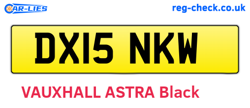 DX15NKW are the vehicle registration plates.