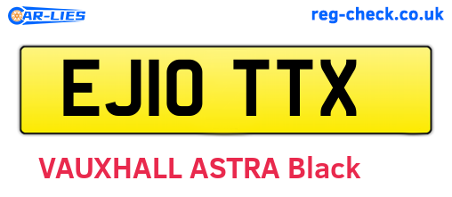 EJ10TTX are the vehicle registration plates.