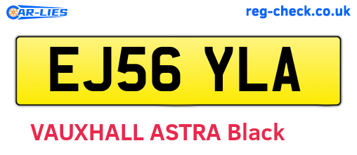 EJ56YLA are the vehicle registration plates.