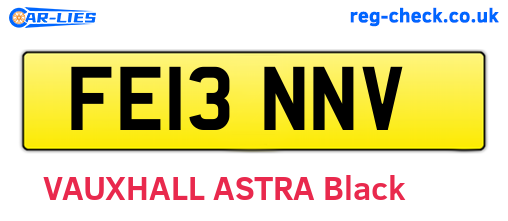 FE13NNV are the vehicle registration plates.