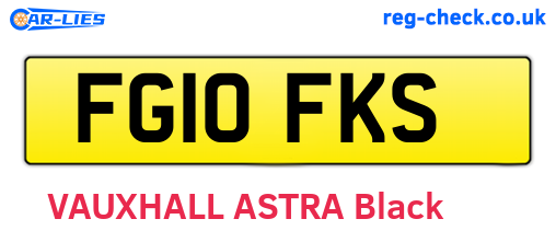FG10FKS are the vehicle registration plates.