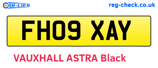 FH09XAY are the vehicle registration plates.