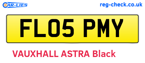 FL05PMY are the vehicle registration plates.