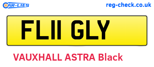 FL11GLY are the vehicle registration plates.