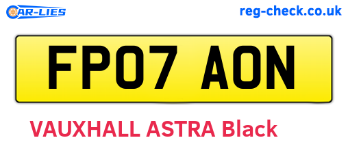 FP07AON are the vehicle registration plates.