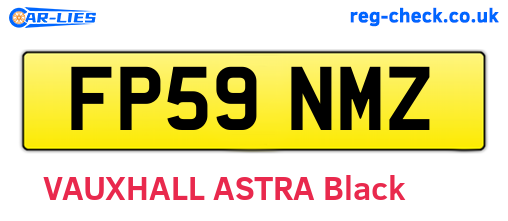 FP59NMZ are the vehicle registration plates.